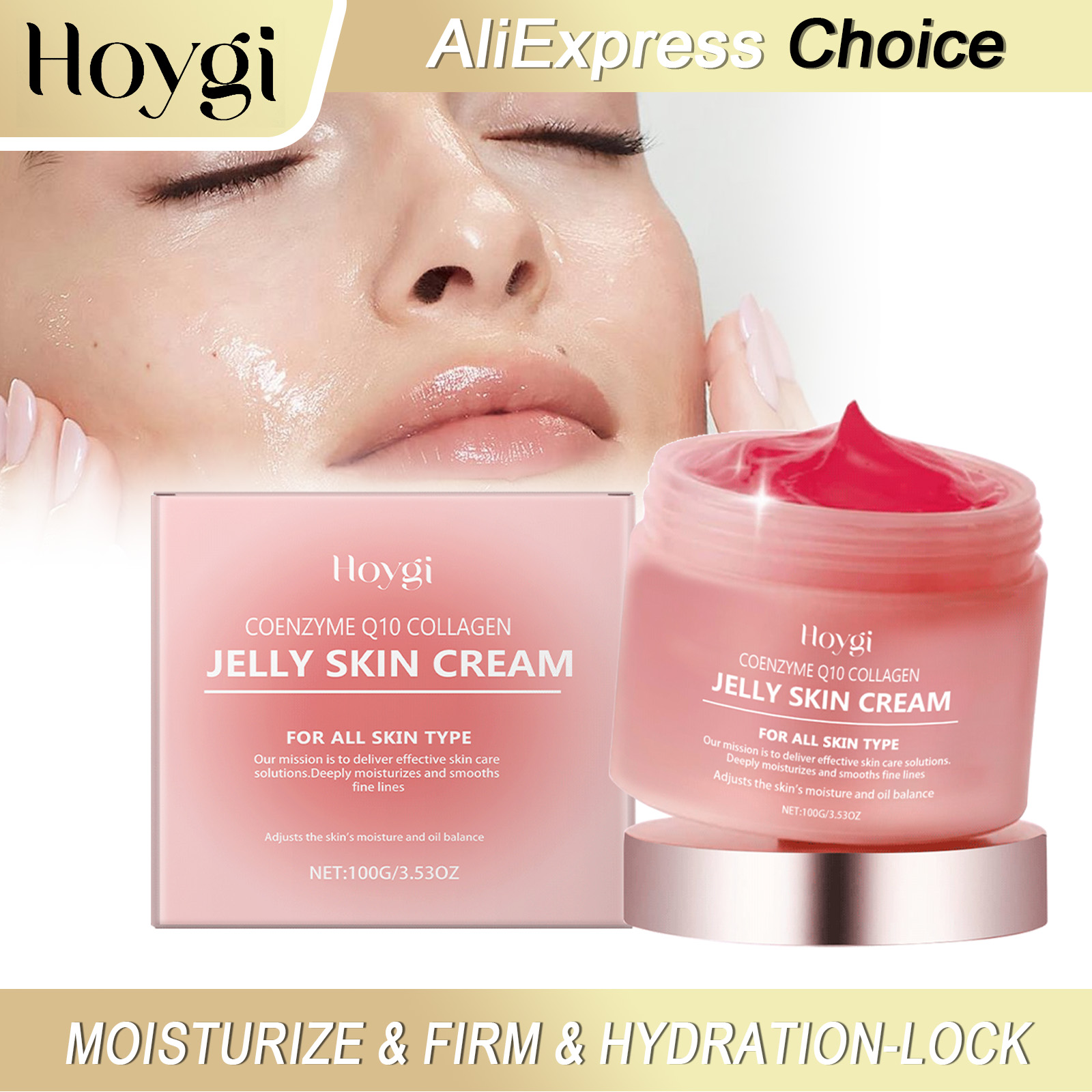 Coenzyme Q10 Cream - HOYGI Коллагеновый желейный крем для лица